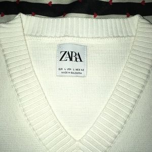 Zara cream cotton vest brand new never worn size large